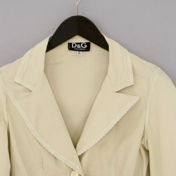 Authentic Dolce & Gabbana Light Cotton & Lace Women’s Blazer/Jacket - Picture 2 of 13